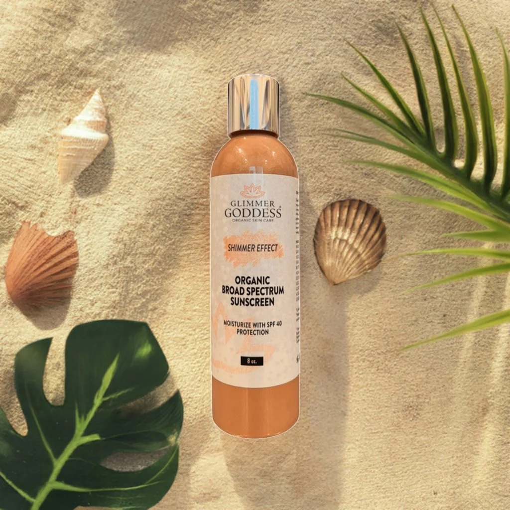 Goddess Glow Shimmer Suntan Lotion SPF 40 – Reef-Safe Radiance - Image 4