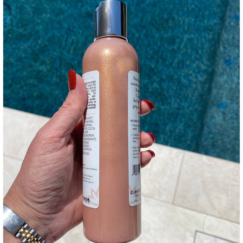 Goddess Glow Shimmer Suntan Lotion SPF 40 – Reef-Safe Radiance - Image 7