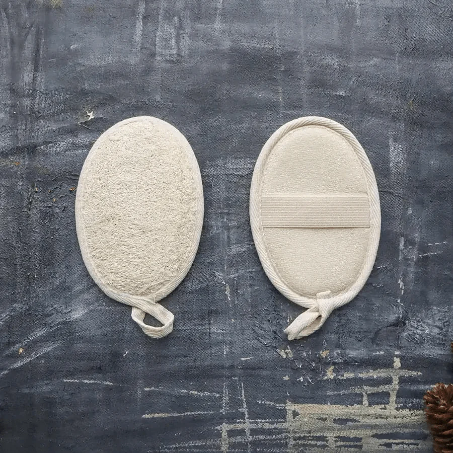 Natural Loofah Shower Pad | Eco Exfoliating Body Scrubber - Image 3