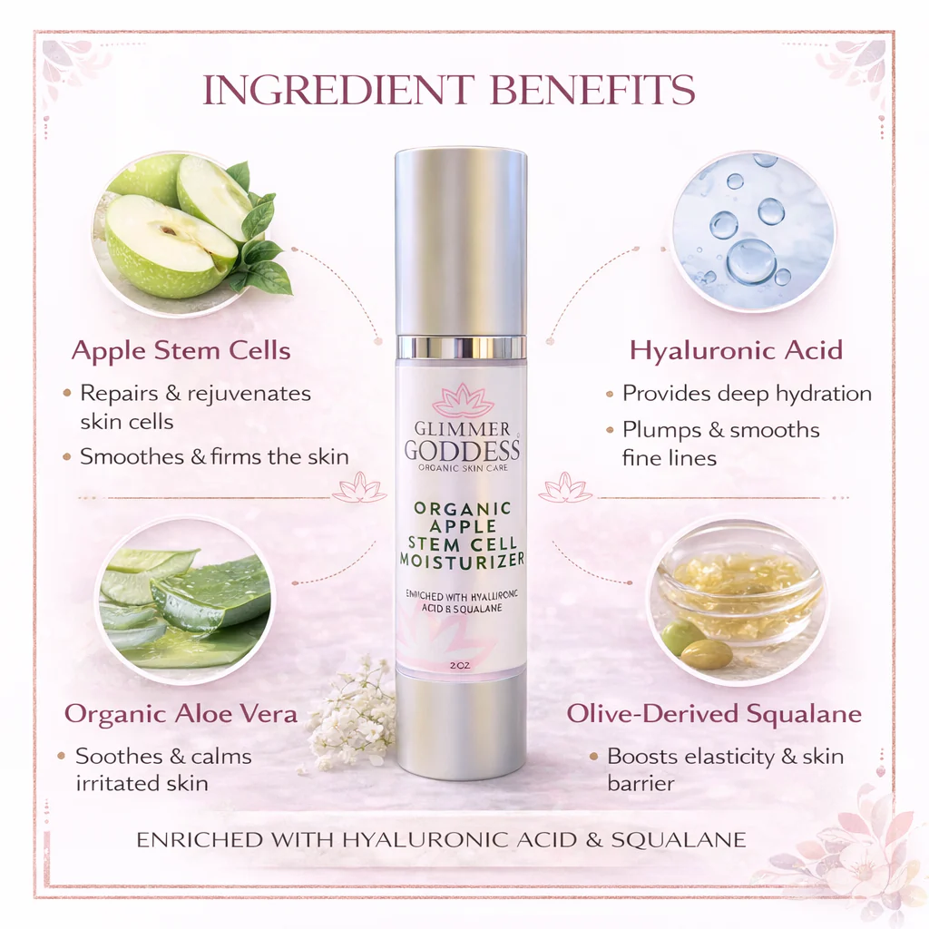 Organic Apple Stem Cell Moisturizer – Anti-Aging Treatment - Image 3