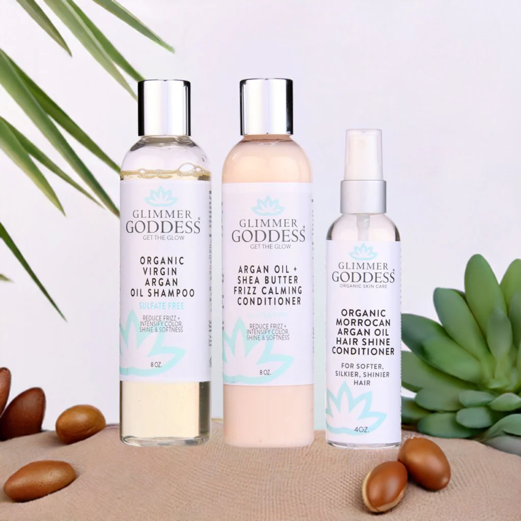 Organic Argan Oil Hair Treatment Trio – Hydrating 3-Step System - Image 4