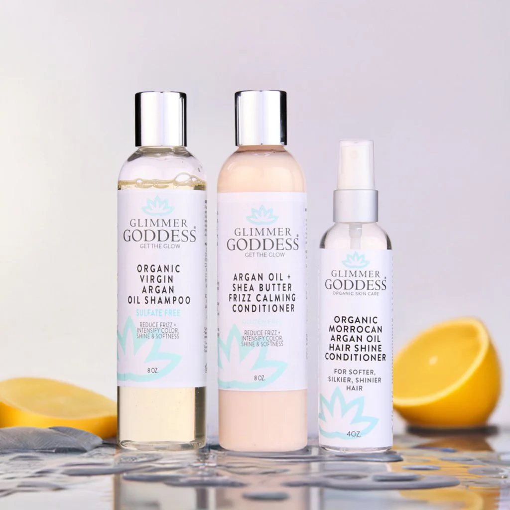 Organic Argan Oil Hair Treatment Trio – Hydrating 3-Step System - Image 6