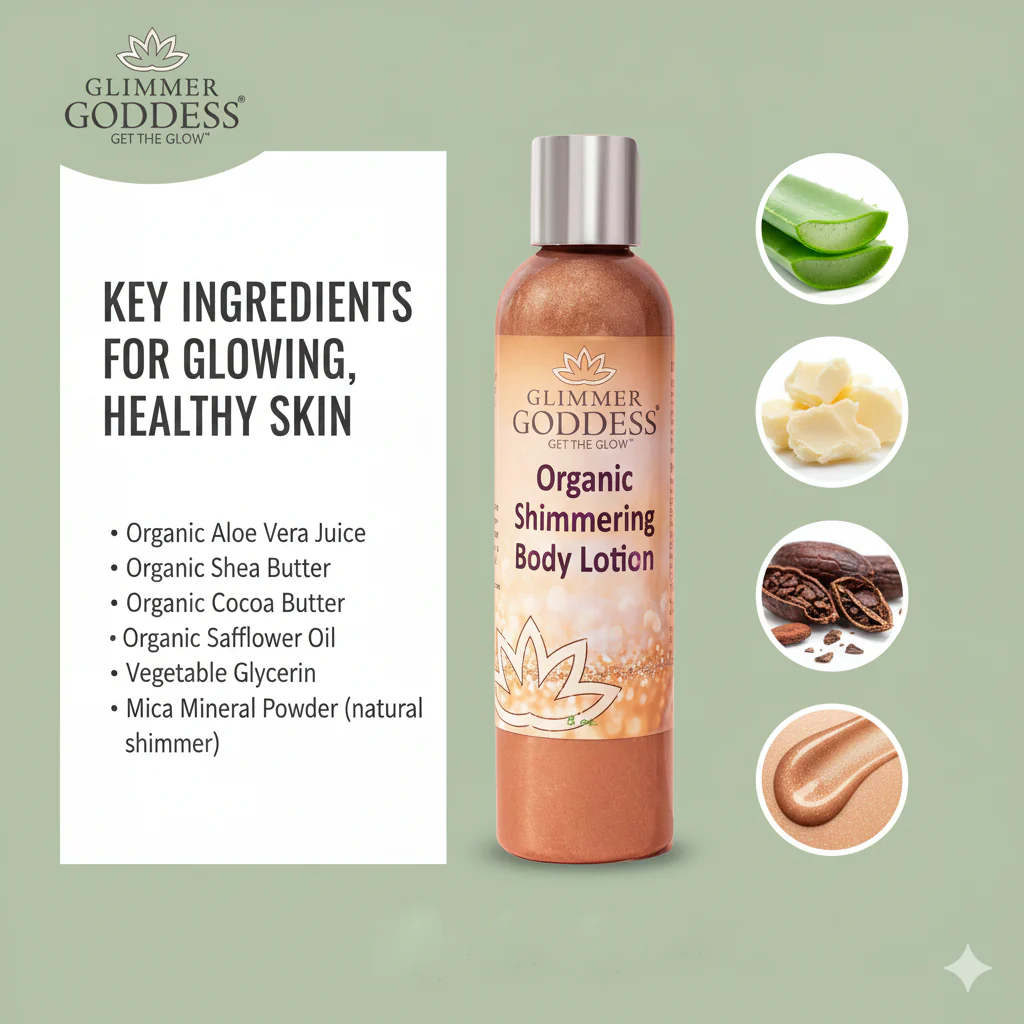 Organic Bronze Shimmer Body Lotion – Buildable Luminous Glow - Image 5