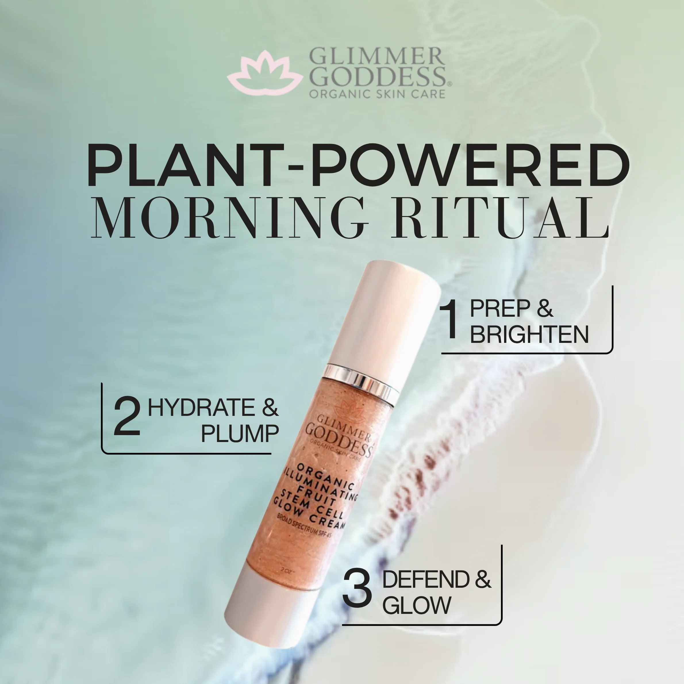 Organic CC Cream with SPF 45 – Illuminating Fruit Stem Cell Glow Cream with Reef-Safe Sunscreen - Image 7