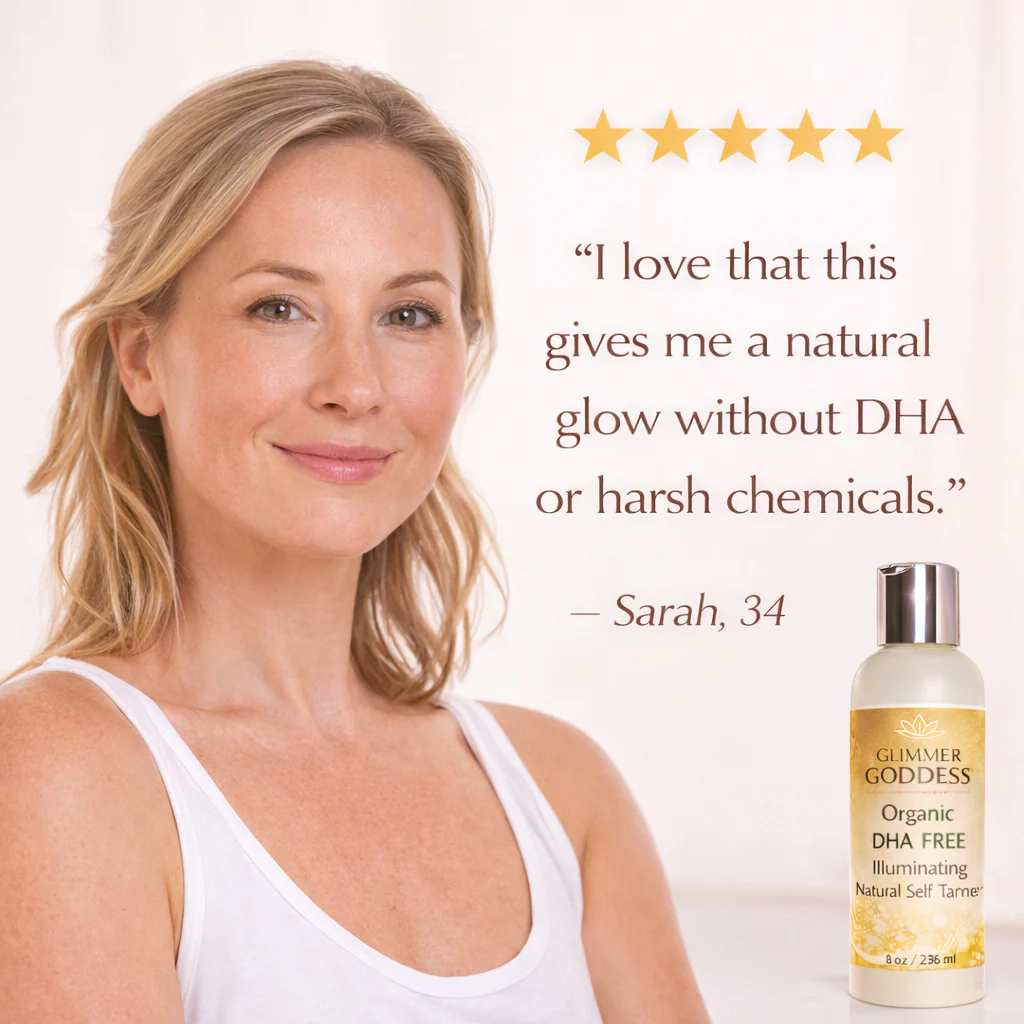 Organic DHA-Free Self Tanner – Natural Sun-Kissed Glow for Sensitive Skin - Image 3