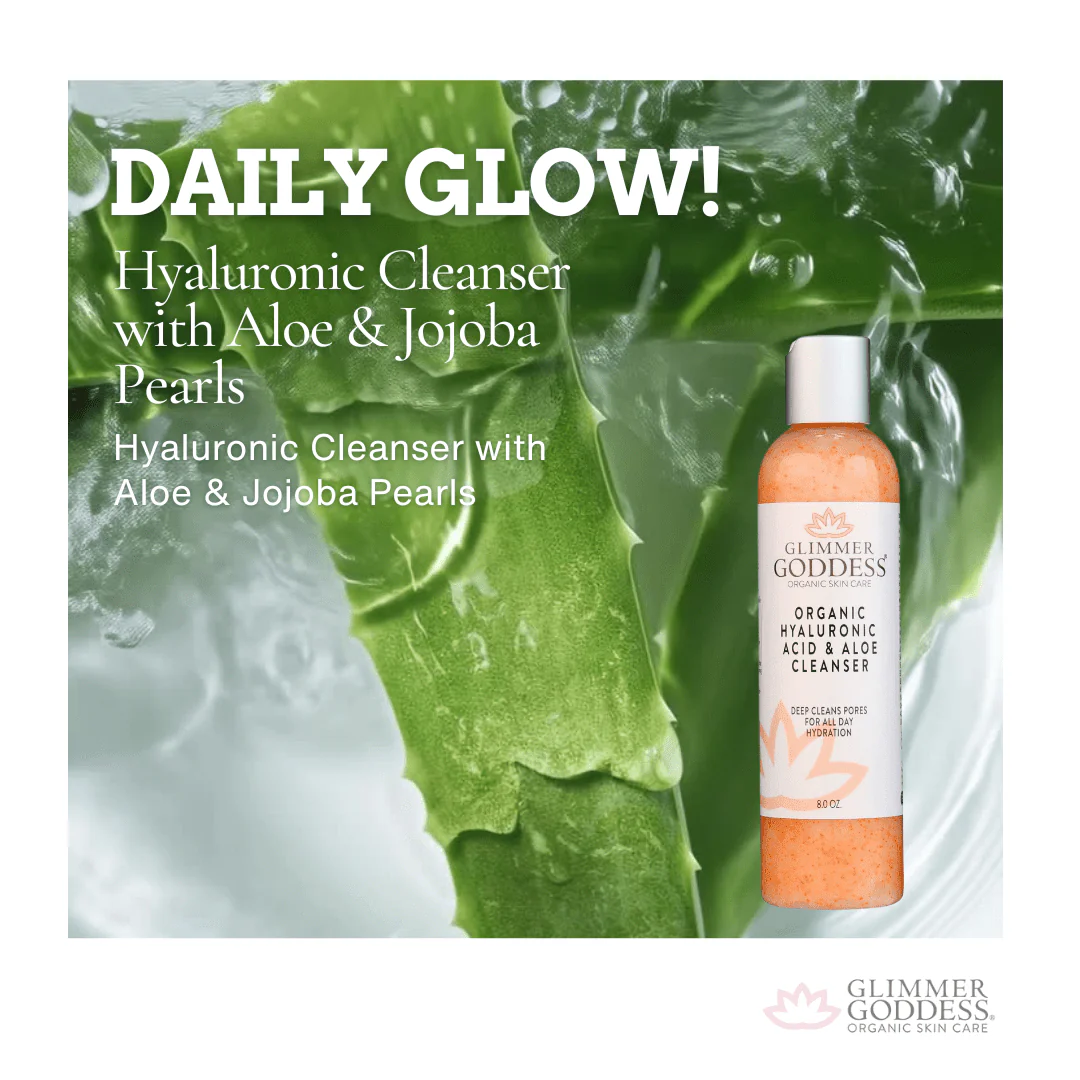 Organic Hydrating Facial Cleanser with Exfoliating Jojoba Beads – 8 oz - Image 4