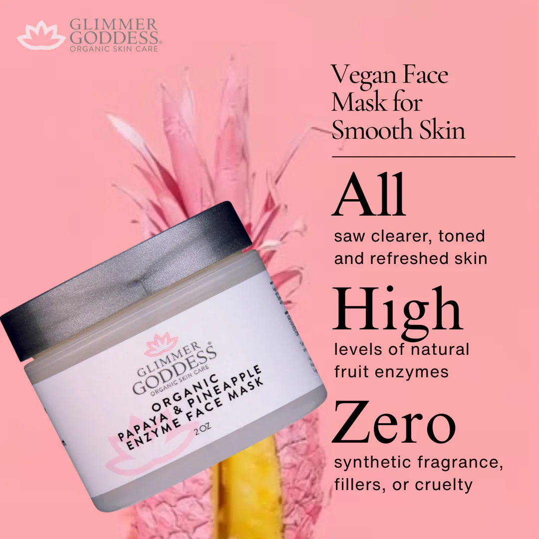 Organic Papaya Pineapple Enzyme Face Mask – Gentle Exfoliating Treatment - Image 3