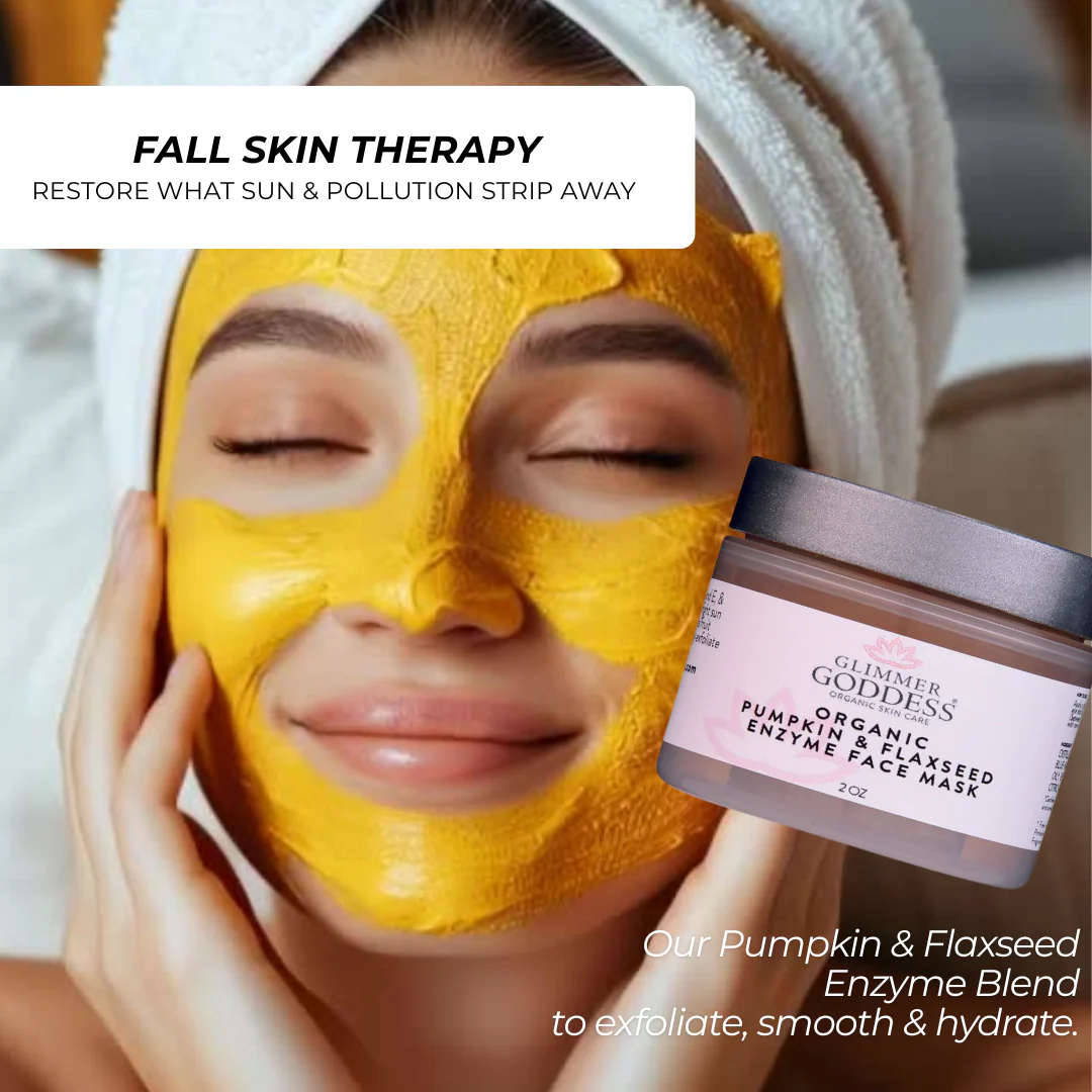 Organic Pumpkin Flaxseed Enzyme Face Mask – Brightening & Tightening Mask for Glowing Skin - Image 3