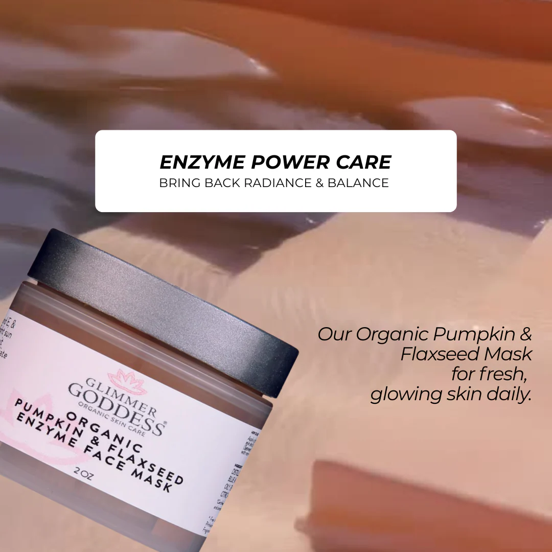 Organic Pumpkin Flaxseed Enzyme Face Mask – Brightening & Tightening Mask for Glowing Skin - Image 4