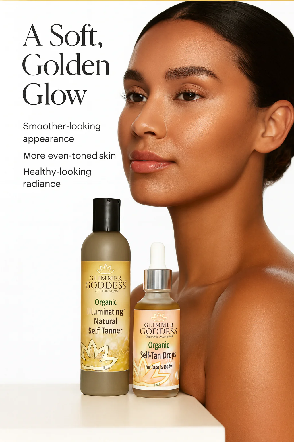 Organic Self Tanner & Self Tan Drops Bundle – Natural Sunless Tanning Kit - Image 5