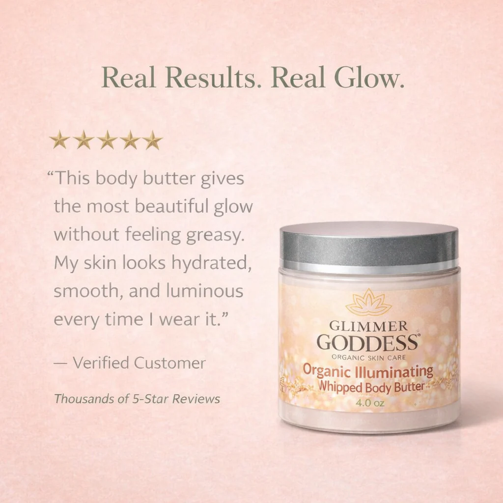 Organic Shimmering Body Butter – Radiant Glow + Deep Hydration - Image 3