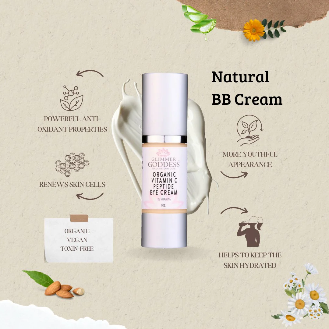 Organic Vitamin C Eye Serum – Peptide Treatment for Dark Circles - Image 3