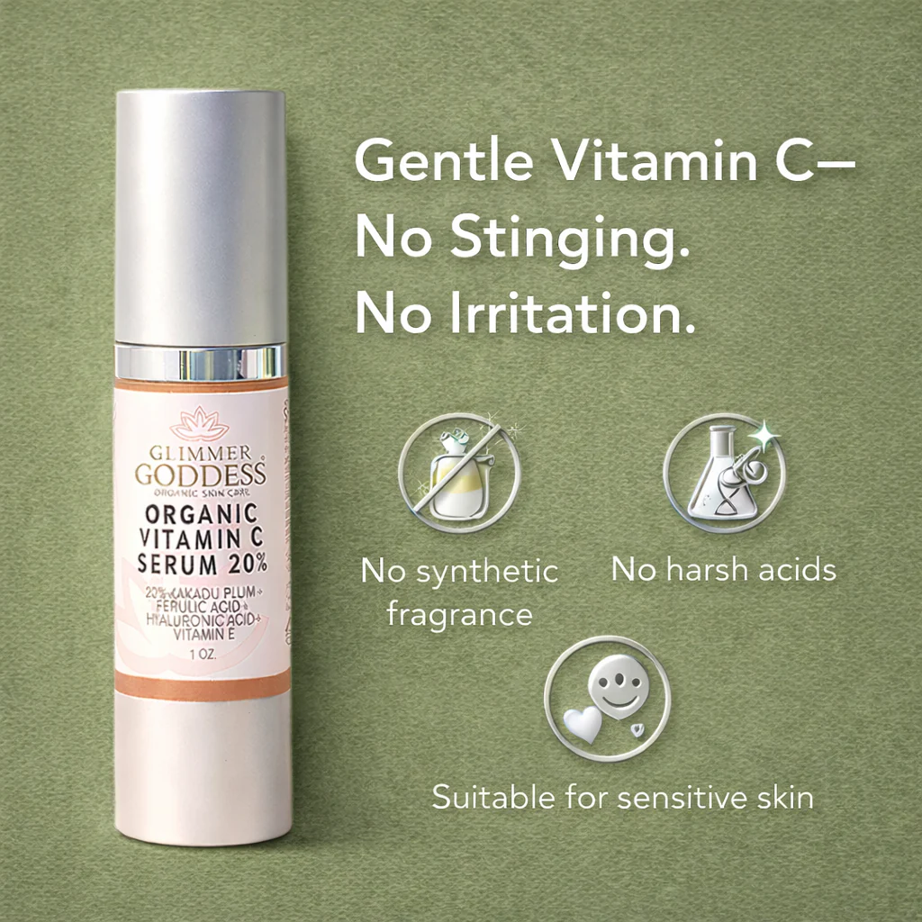 Organic Vitamin C Serum 20% – Brightening Treatment with Hyaluronic & Ferulic Acid - Image 7
