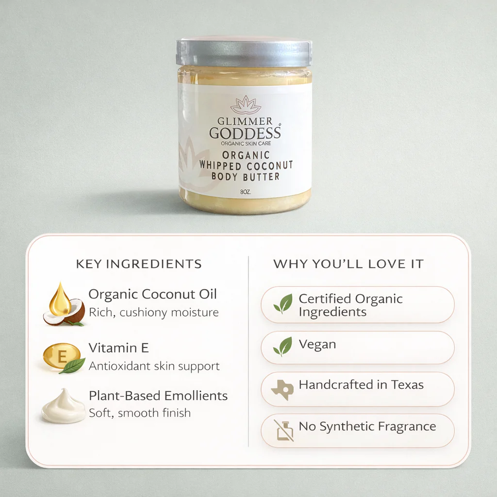 Organic Whipped Coconut & Vitamin E Body Butter – Ultra-Nourishing - Image 4