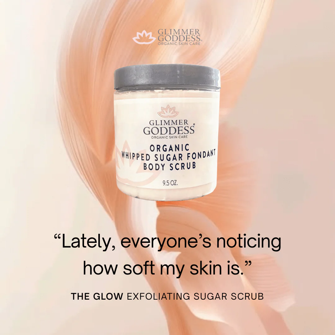 Organic Whipped Sugar Body Scrub 10 oz – Crepey Skin Treatment & Exfoliator - Image 10