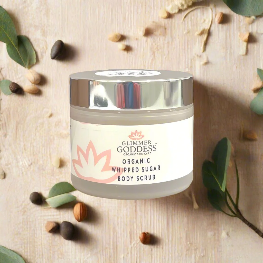 Organic Whipped Sugar Body Scrub 2 oz – Travel Size Crepey Skin Treatment & Exfoliator - Image 4