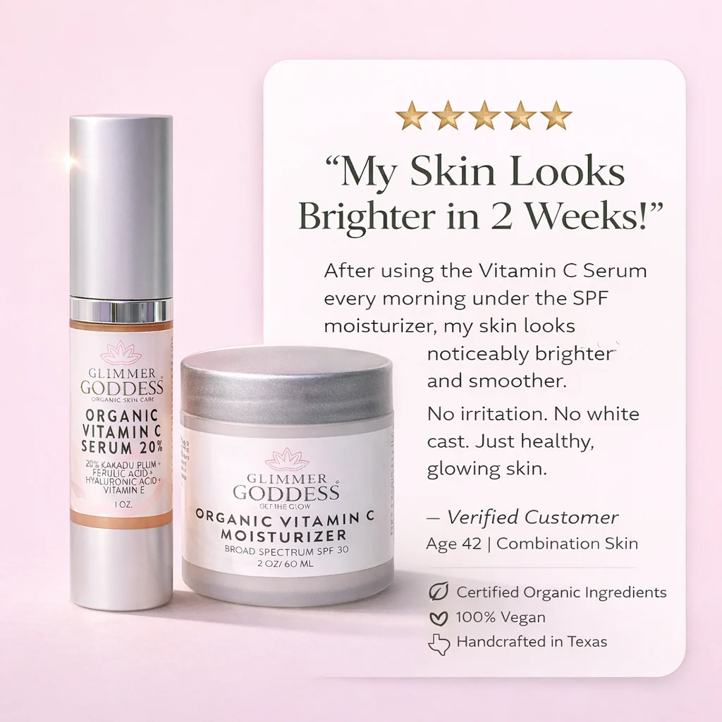 Organic Vitamin C Serum & SPF 30 Moisturizer Duo - Image 3